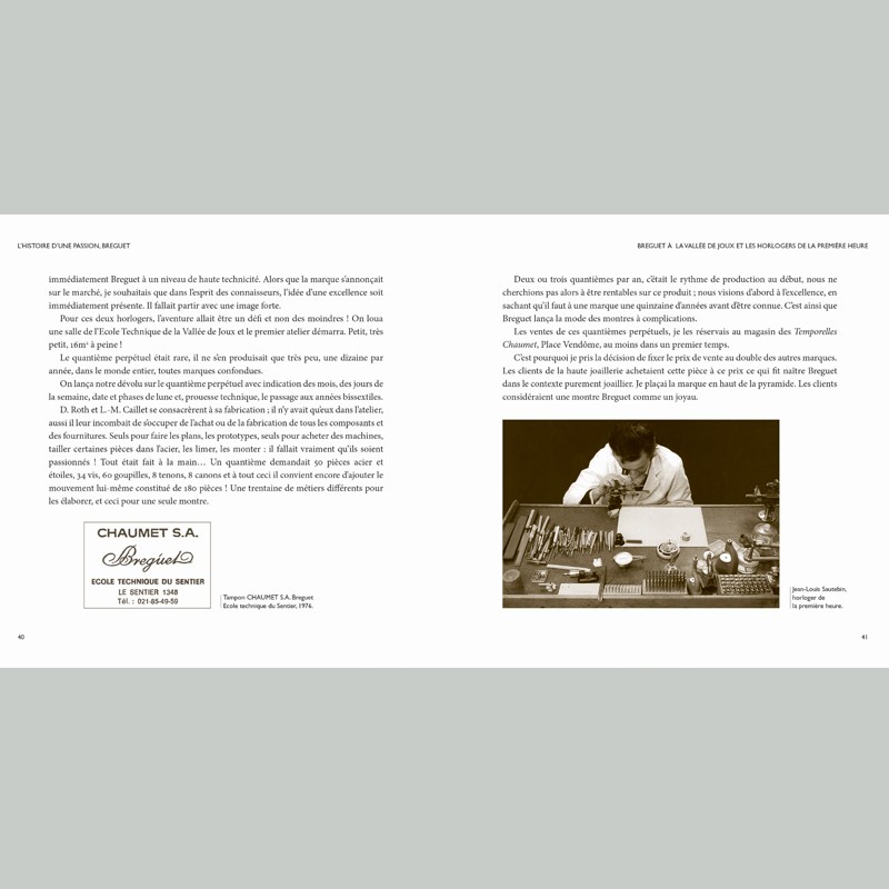 L'histoire d'une passion, Breguet 1973 à 1987