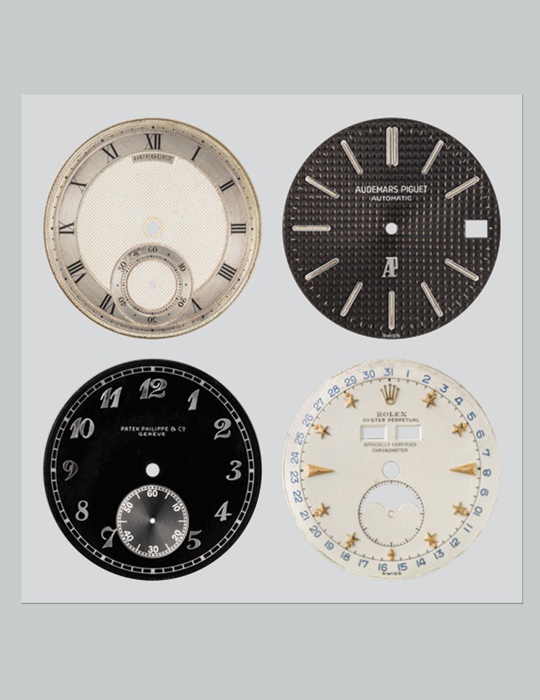 The dial, the face of the wristwatch in the 20th century